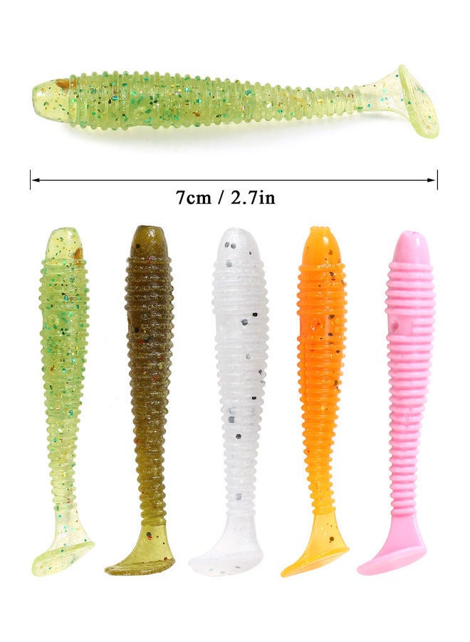 Generic - Artificial Soft Fishing Lure Artificial Silicone Worm Bait Fishing Bait Tackle Tool 03 16*2.5*9cm - Image 1