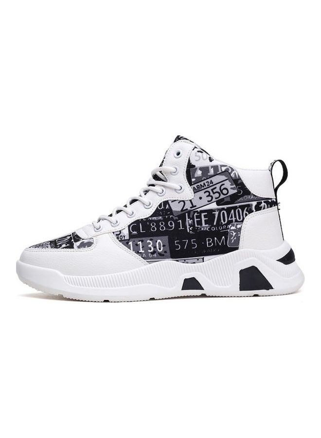 Beauenty Lace-Up Trainer Shoes White/Black - Image 1