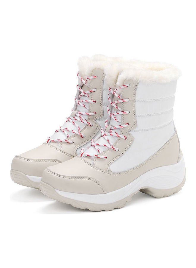 Beauenty Waterproof Effect Warm And Light Casual Boots White  - Image 2