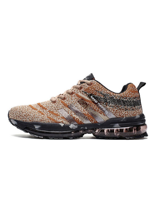 Beauenty Men's Lace-Up Low Top Running Shoes Brown - Image 2
