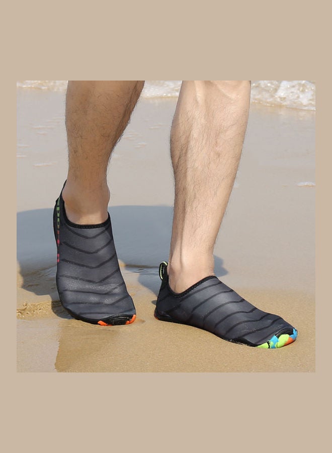 Beauenty Printed Slip-On Beach Wading Shoes Grey - Image 3