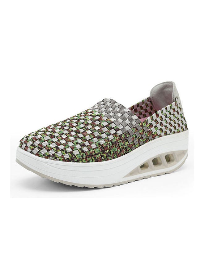 Beauenty Casual Round Toe Slip-On Sports Shoes Green/White  - Image 1