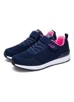 Beauenty Round Toe Lace-Up Running Shoes Blue/White  - Image 1