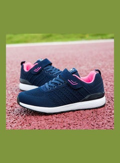 Beauenty Round Toe Lace-Up Running Shoes Blue/White  - Image 2