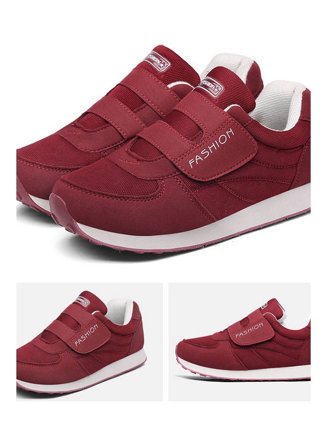 Beauenty Anti-Skid Strap Round Toe Velcro Training Shoes Red/White  - Image 1