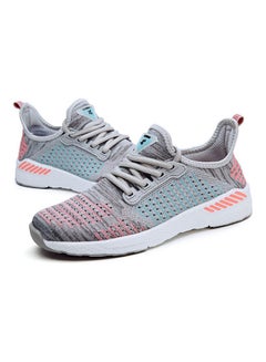 Beauenty Lace-Up Running Shoes Grey/Pink  - Image 3