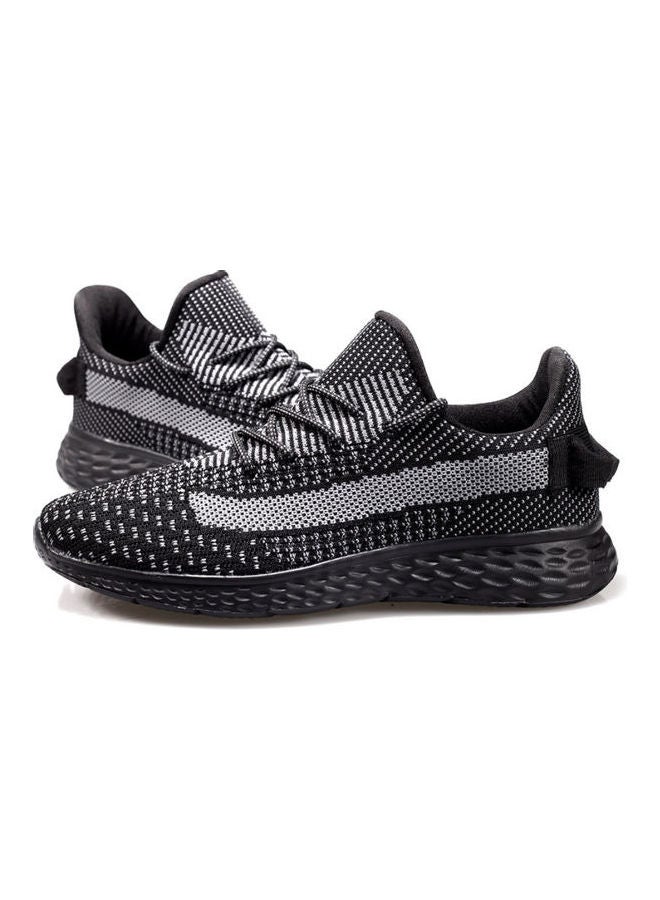 Beauenty Men's Lace-Up Running Shoes Black/Grey - Image 2