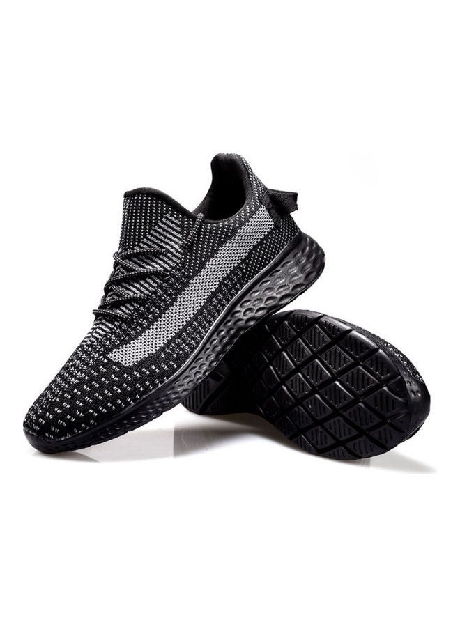 Beauenty Men's Lace-Up Running Shoes Black/Grey - Image 3
