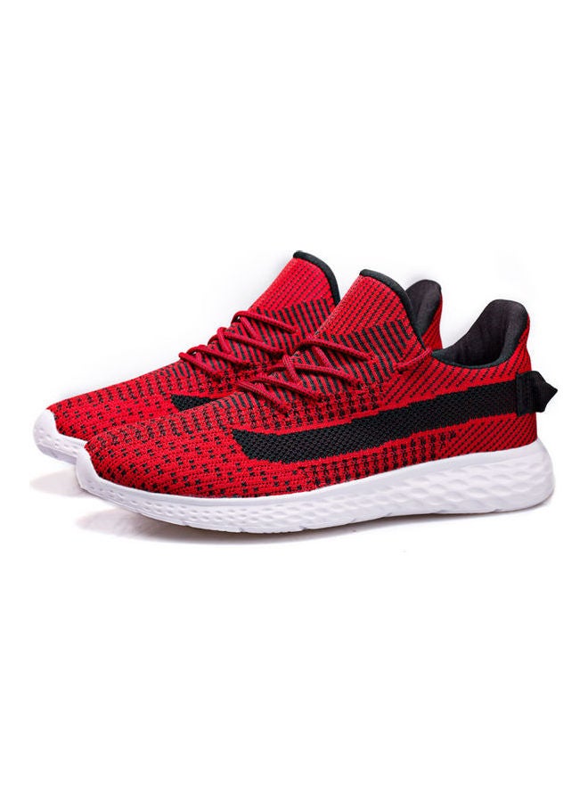 Beauenty Men's Lace-Up Running Shoes Red/Black - Image 1