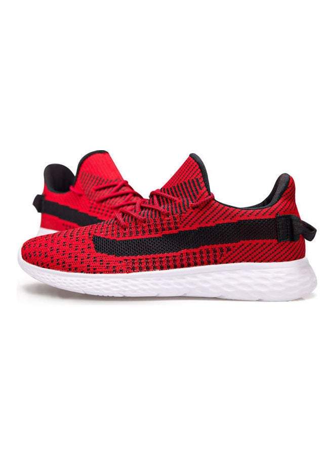 Beauenty Men's Lace-Up Running Shoes Red/Black - Image 4