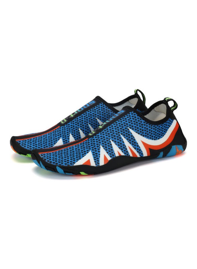 Beauenty Printed Slip-On Swimming Shoes Blue/Orange/White - Image 1