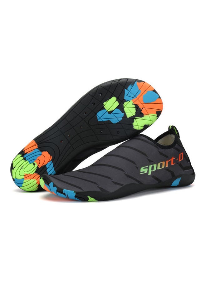 Beauenty Stripes Printed Slip-On Swimming Shoes Grey/Blue/Orange - Image 2