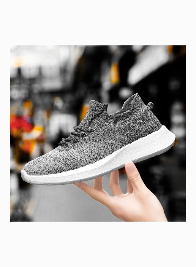 Beauenty Lace-Up Trainers Grey - Image 2