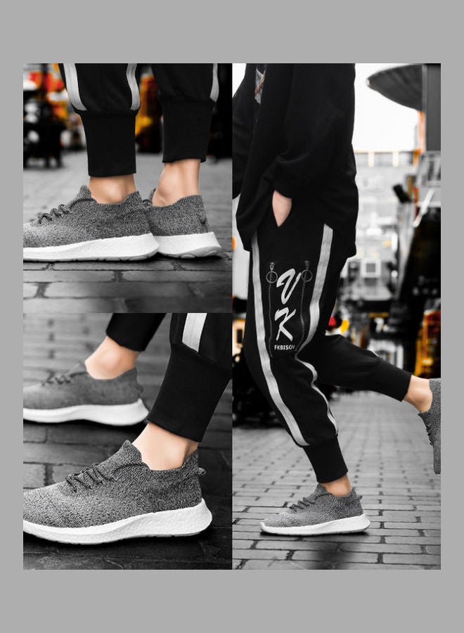 Beauenty Lace-Up Trainers Grey - Image 3