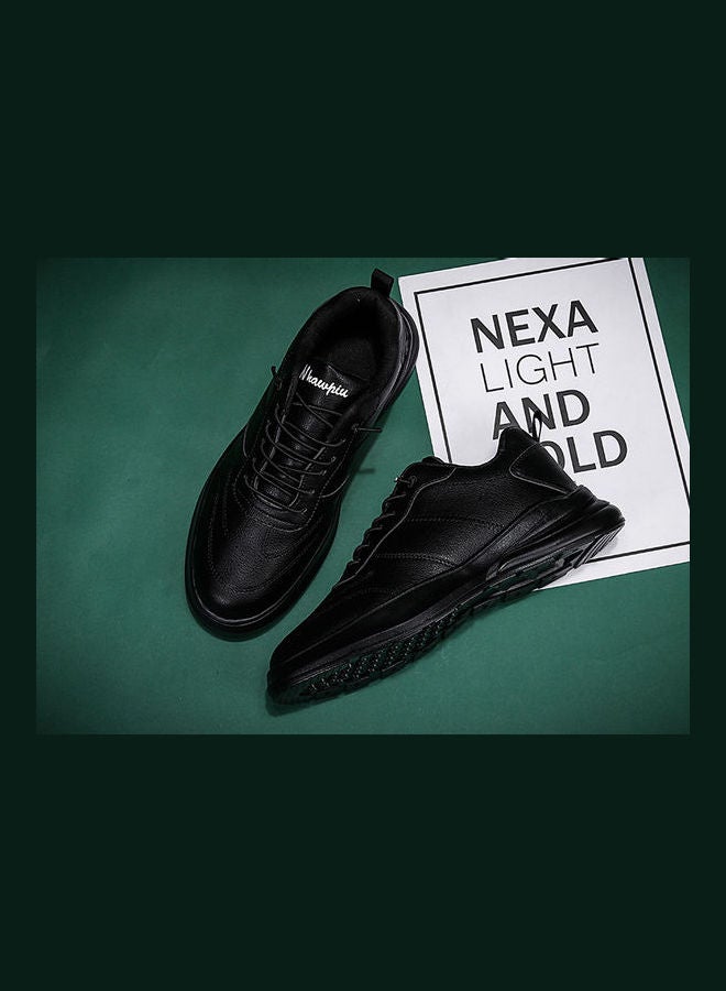 Beauenty Men's Youth Lace-Up Sports Shoes Black - Image 4