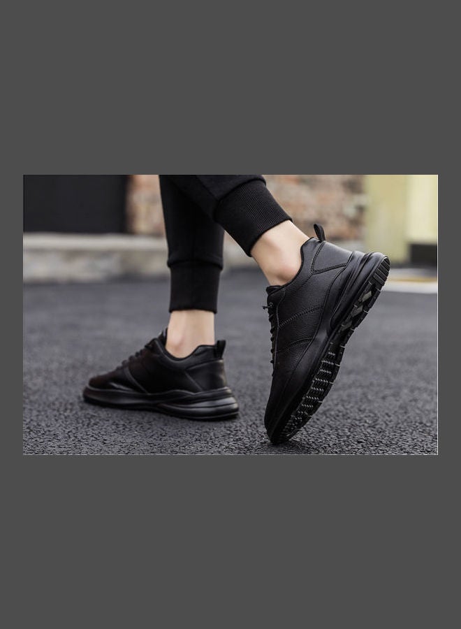 Beauenty Men's Youth Lace-Up Sports Shoes Black - Image 5