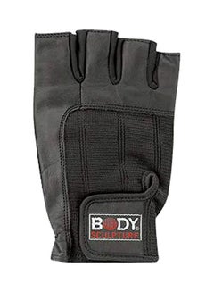 BODY SCULPTURE Blk P25 Leather Weight Lifting Glove S  - Image 2