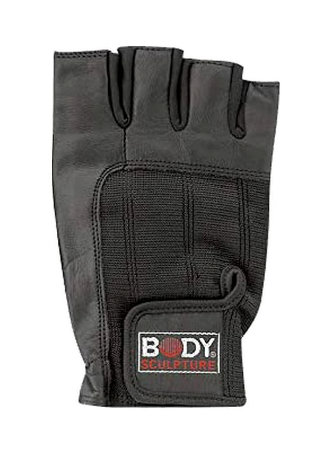 BODY SCULPTURE - Blk P25 Leather Weight Lifting Glove S - Image 1