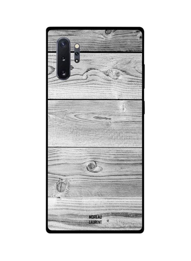 Protective Case Cover For Samsung Note 10 Pro White Wooden Pattern