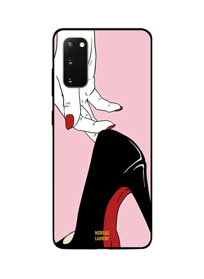 Moreau Laurent Skin Case Cover -for Samsung Galaxy S20 Pink/White/Black Pink/White/Black