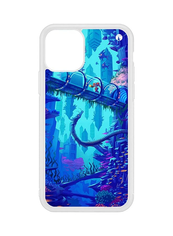 غطاء حماية واق لهاتف أبل آيفون 11 أرجواني/أزرق/أسود