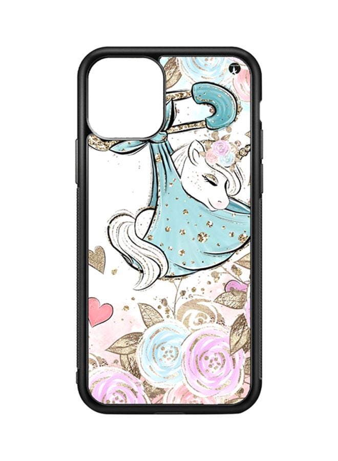 BP Protective Case Cover For Apple iPhone 11 A Unicorn (Black Bumper)