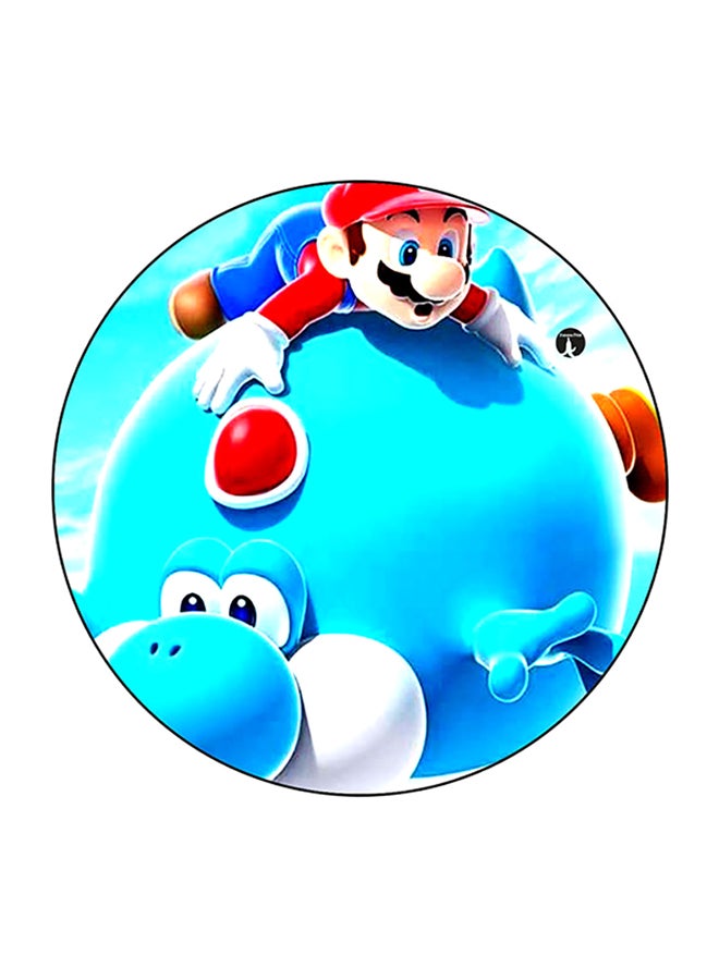 BP Printed Round Mouse Pad Blue/Red/White