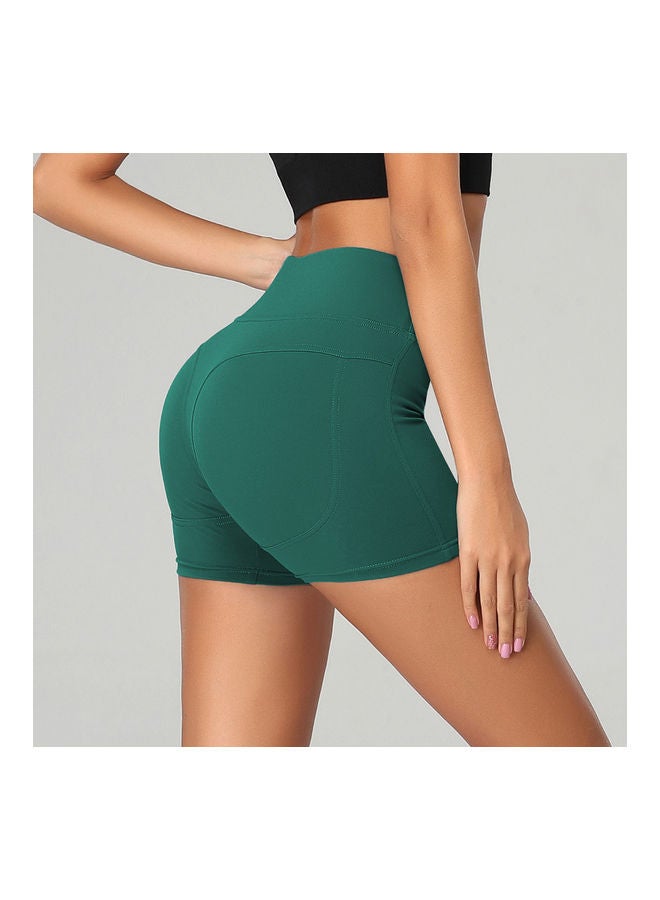 شورت يوغا سريع الجفاف بخصر مرتفع 2XL - Image 1