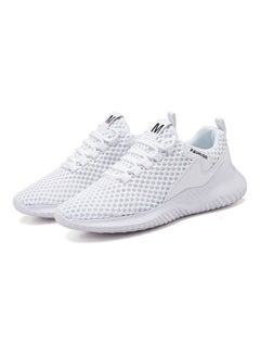 Beauenty Breathable Lace-Up Running Shoes White  - Image 1