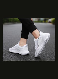 Beauenty Breathable Lace-Up Running Shoes White  - Image 5
