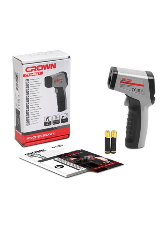 كراون جهاز قياس درجة الحرارة بالأشعة تحت الحمراء مع نطاق للقياس 12 : 1 رمادي/أسود - Image 2