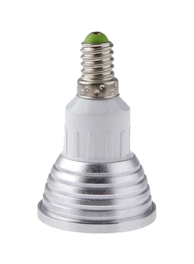 EHOME LED Color Changing Light Bulb With Remote Control Silver/White - Image 2