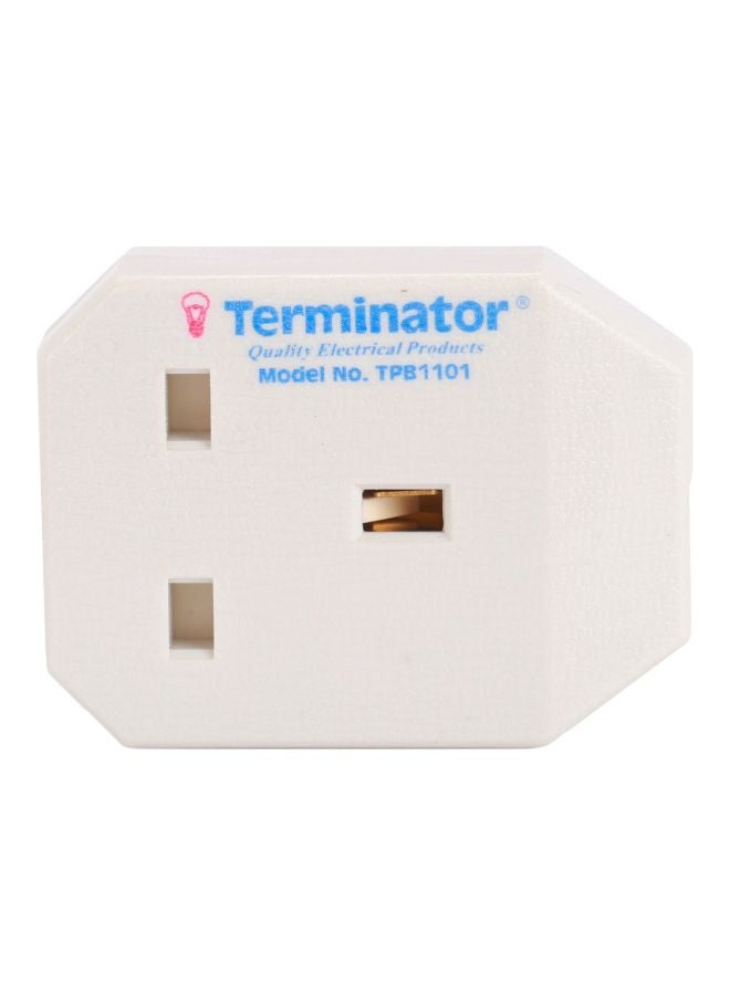 Terminator - Rewirable Plug Socket White - Image 1