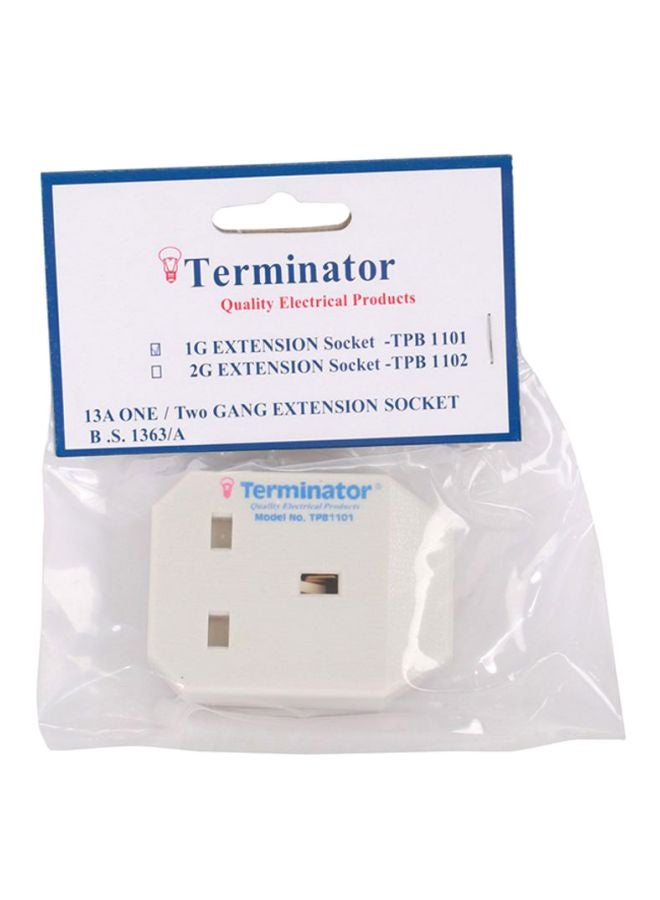 Terminator - Rewirable Plug Socket White - Image 1