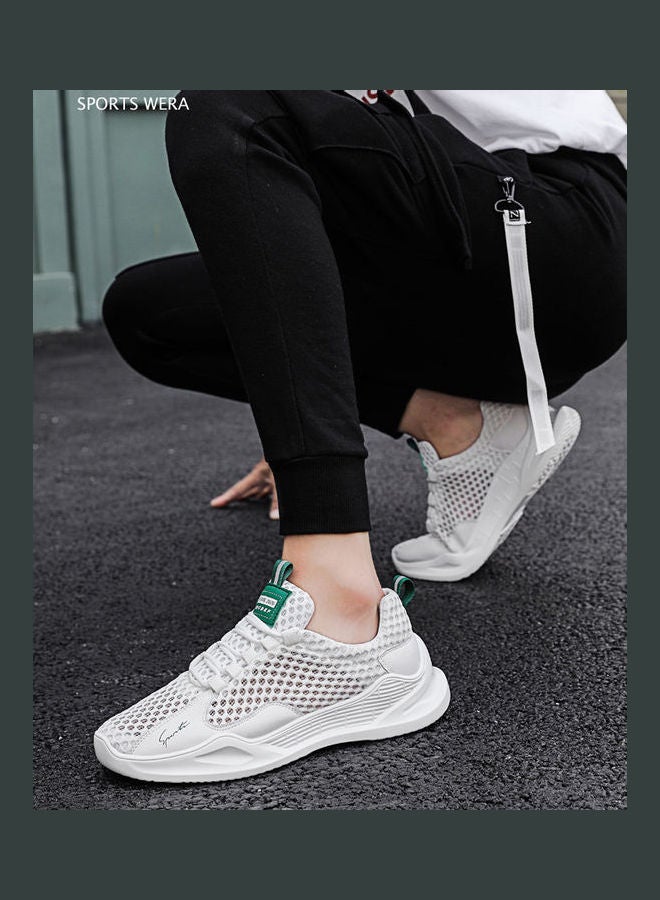 Beauenty Casual Round Toe Lace-Up Training Shoes White - Image 5