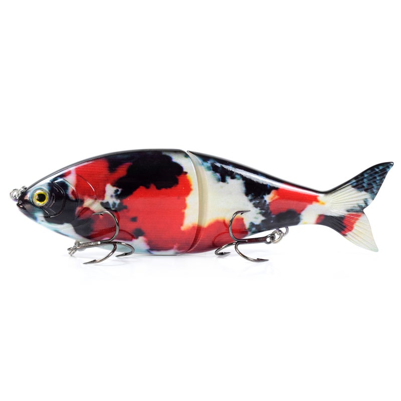 Generic 7 Inch 3oz Jointed Fishing Lure Slow Sinking Plastic Artificial Hard Bait Swimbait Crankbait with Treble Hooks 07 23.2*3.2*8.5cm  - Image 2