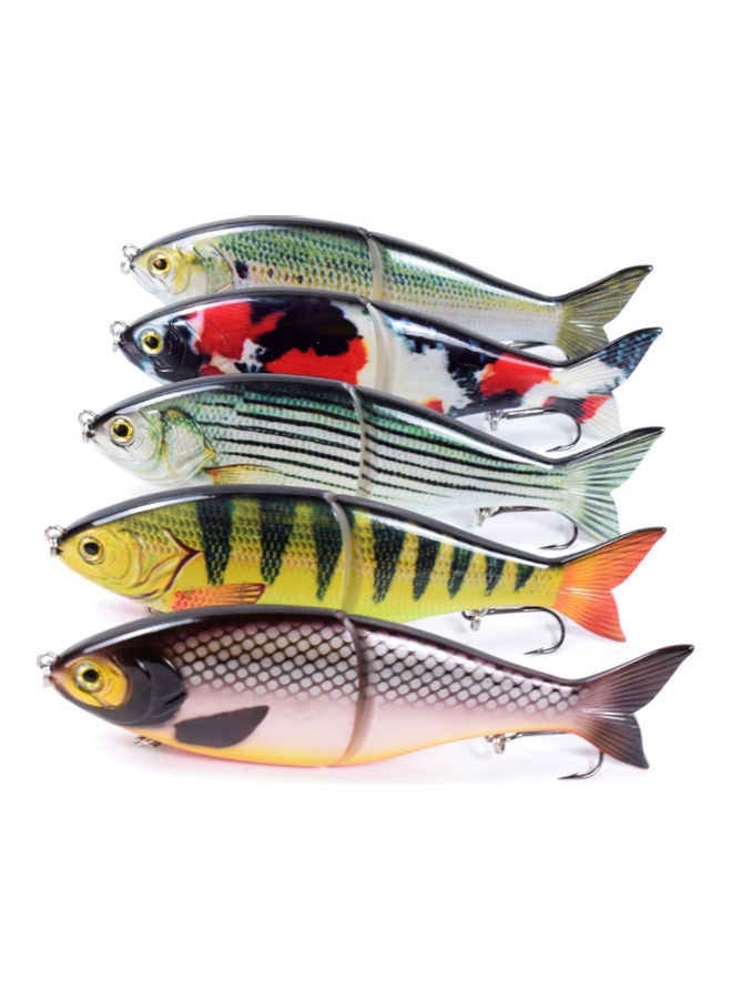 Generic 7 Inch 3oz Jointed Fishing Lure Slow Sinking Plastic Artificial Hard Bait Swimbait Crankbait with Treble Hooks 07 23.2*3.2*8.5cm  - Image 5