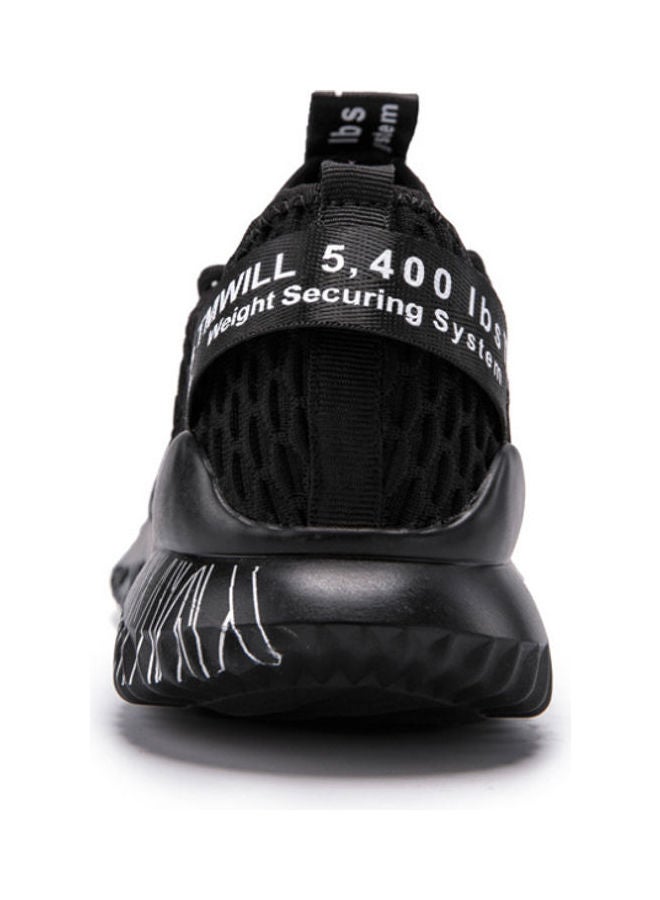 Beauenty Men's Round Toe Lace-Up Training Shoes Black/Grey - Image 4