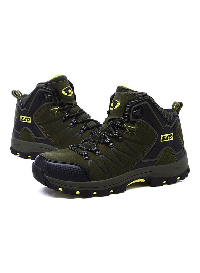 Beauenty Mountaineering Antiskid Lace-Up Sport Shoes Green/Black - Image 2