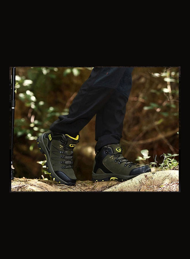 Beauenty Mountaineering Antiskid Lace-Up Sport Shoes Green/Black - Image 5