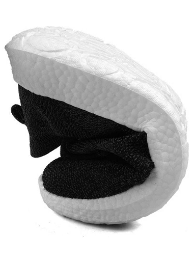 بيوينتي حذاء تدريب برباط جيد التهوية ومضاد للانزلاق أسود - Image 4