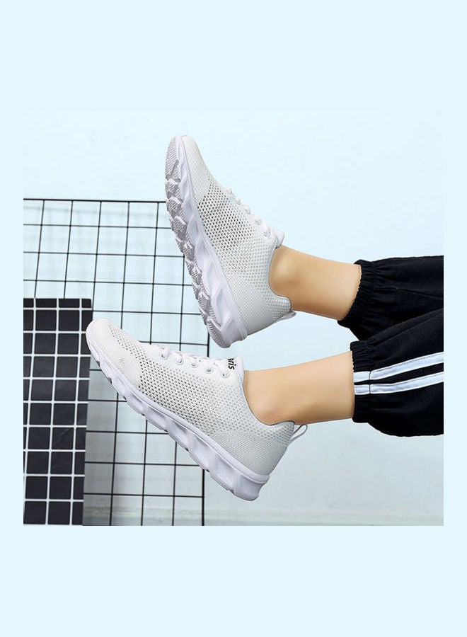 Beauenty Lace-Up Trainers White - Image 4