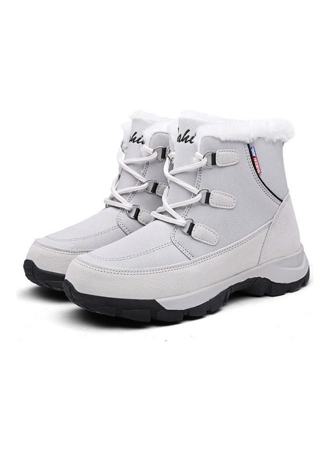Beauenty Casual Lace-Up Snow Boots Grey  - Image 3
