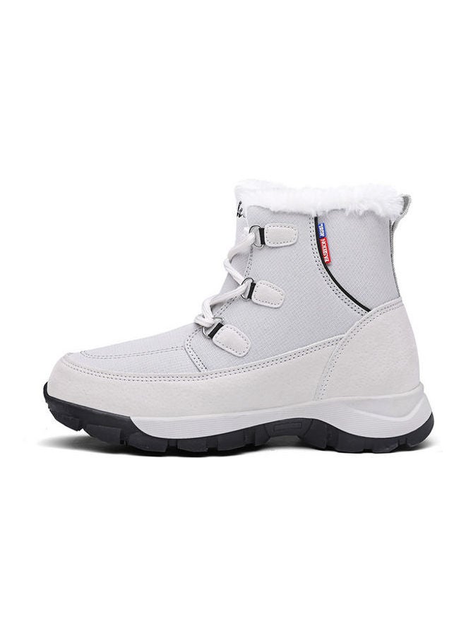 Beauenty Casual Lace-Up Snow Boots Grey  - Image 2