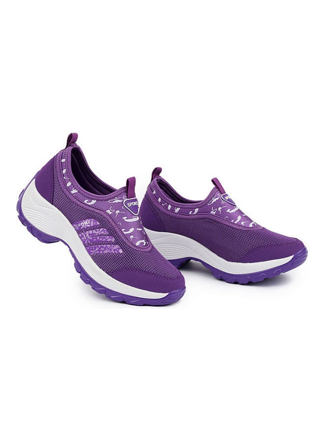 Beauenty Women's Versatile Tennis Shoes Purple/White - Image 1