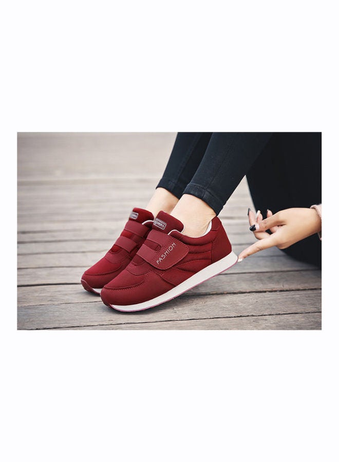 Beauenty Women's Low Top Sneakers Red/White  - Image 5