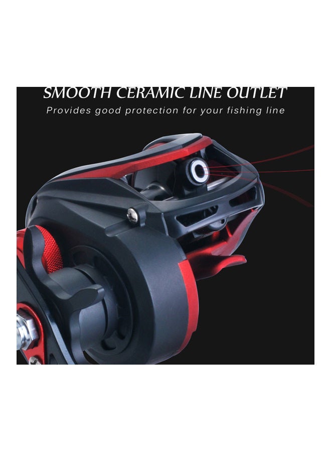 Generic High Speed 8.1:1 Gear Ratio Baitcast Fishing 19+1 Ball Bearings Reel Tackle Left hand 14*7.5*12cm  - Image 5