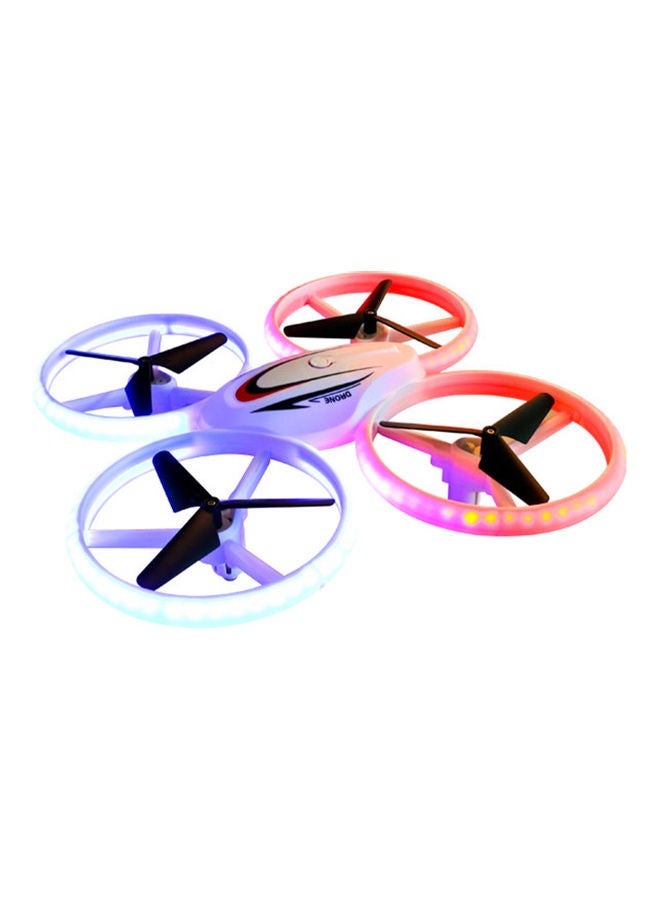 null - S123 LED Mini Drone for Kids Remote Control Drone Small RC Quadcopter for Beginners UFO Drone with Lights Headless Mode 3D Flips 2.4GHz 4 Channel with 2 Batteries - Image 1
