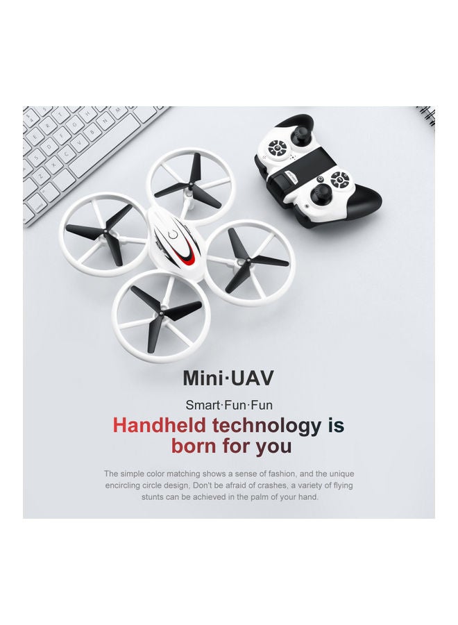 null - S123 LED Mini Drone for Kids Remote Control Drone Small RC Quadcopter for Beginners UFO Drone with Lights Headless Mode 3D Flips 2.4GHz 4 Channel with 2 Batteries - Image 1