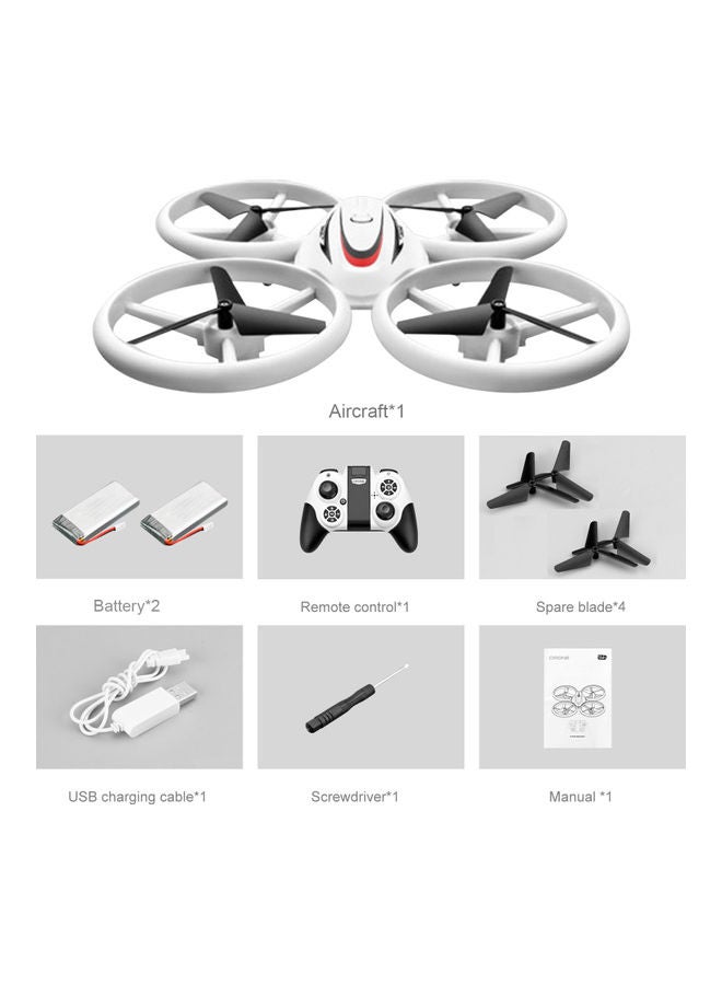 null - S123 LED Mini Drone for Kids Remote Control Drone Small RC Quadcopter for Beginners UFO Drone with Lights Headless Mode 3D Flips 2.4GHz 4 Channel with 2 Batteries - Image 1